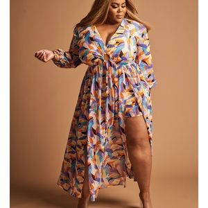 Nina Parker Plus Size 2-Piece Dress & Shorts Set